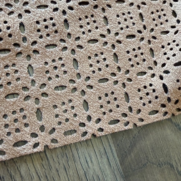 Soft Surroundings Faux Suede Laser Cut Vest - Picture 11 of 12